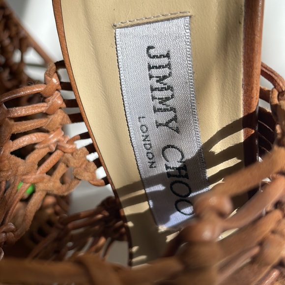 Jimmy Choo Iris Brown Sandals - Picture 4 of 8